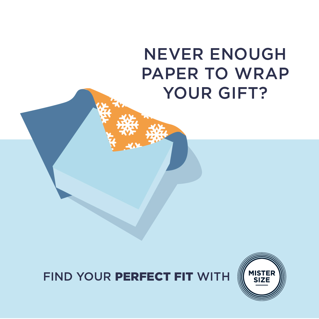 En gave kan ikke pakkes inn med innpakningspapir som er for lite